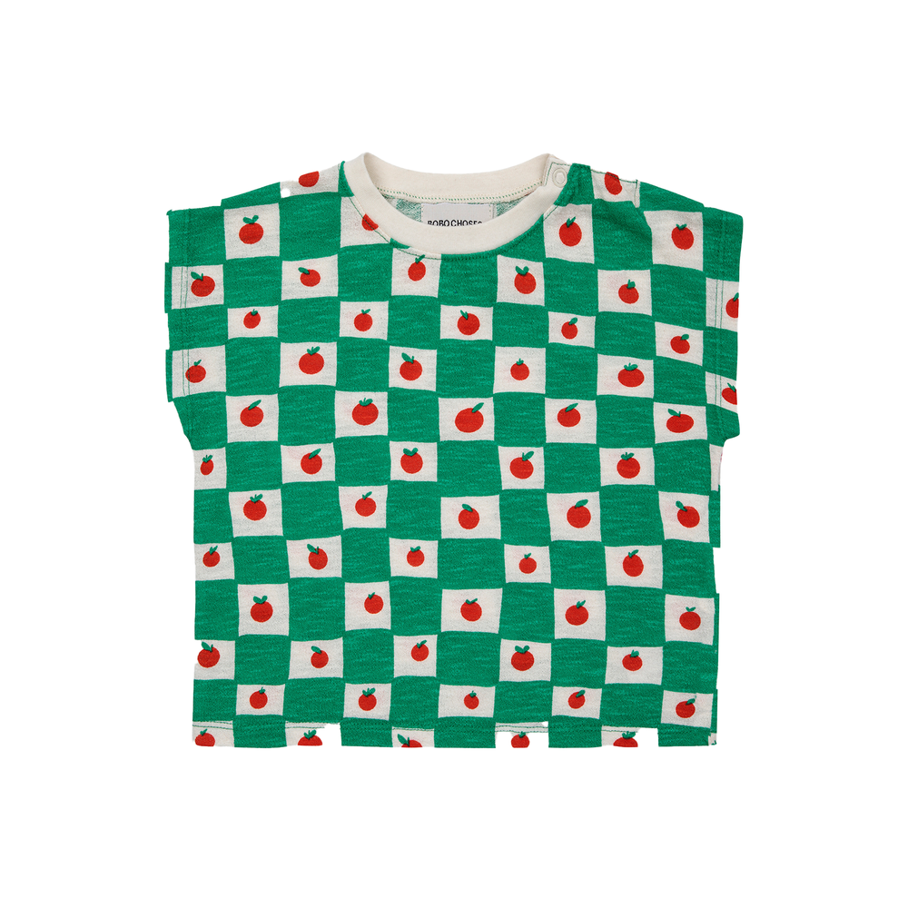 Baby SS Tee - Tomato All-Over