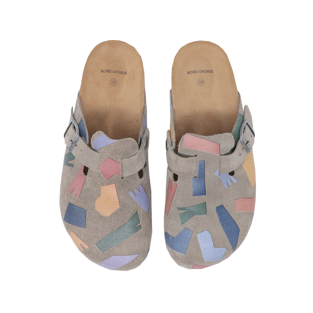 Sheepskin Clogs - Shadows