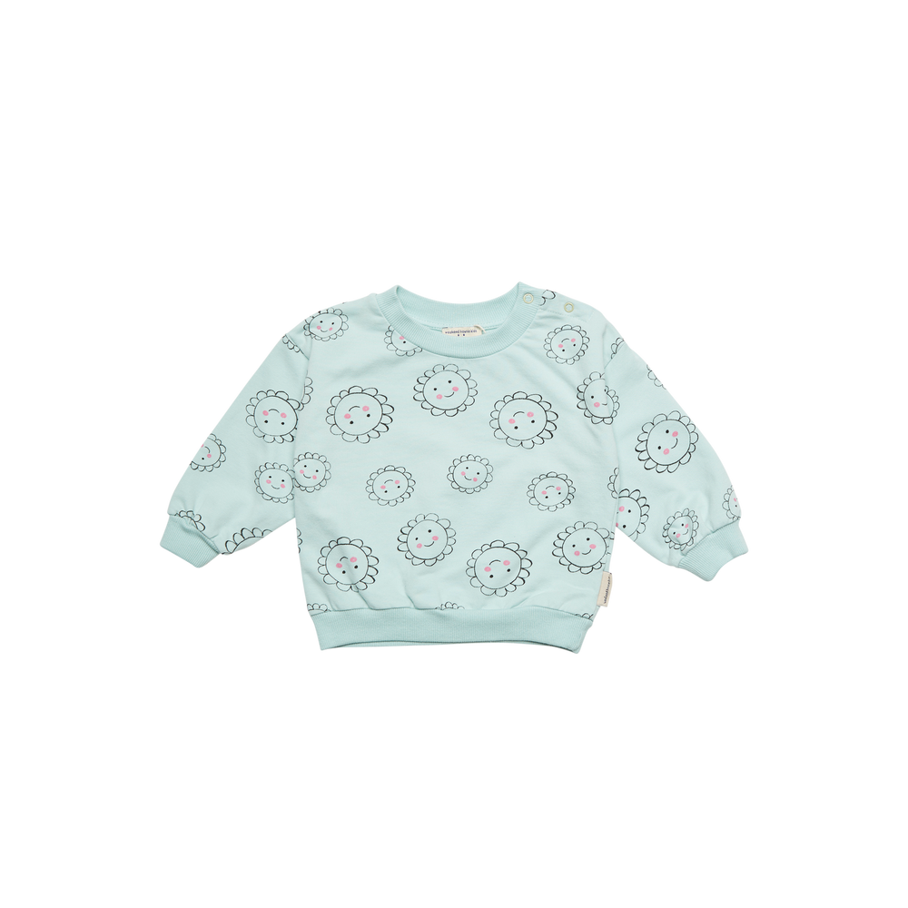 Baby Flower Sweatshirt - Mint