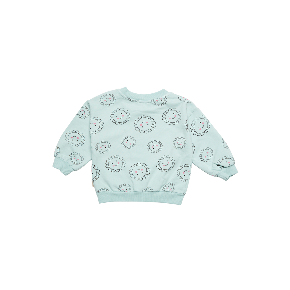 Baby Flower Sweatshirt - Mint