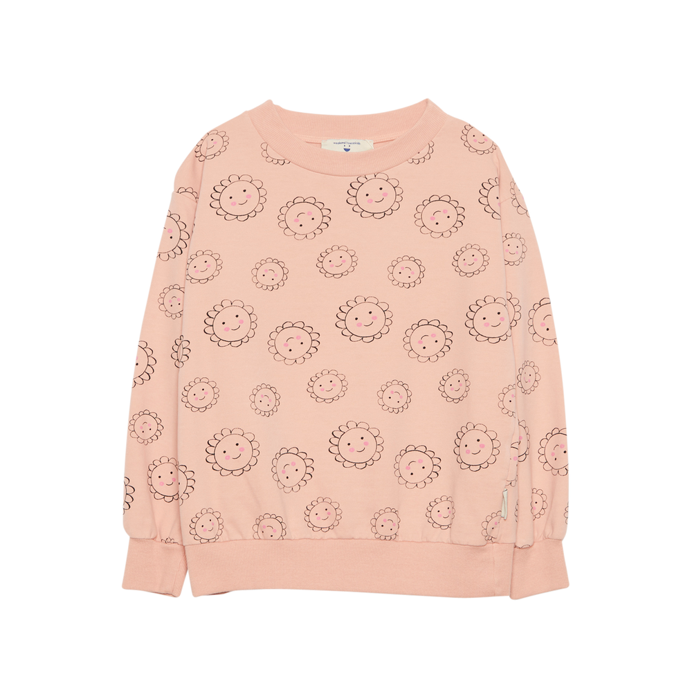 Flowers All Over Sweatshirt - Pink