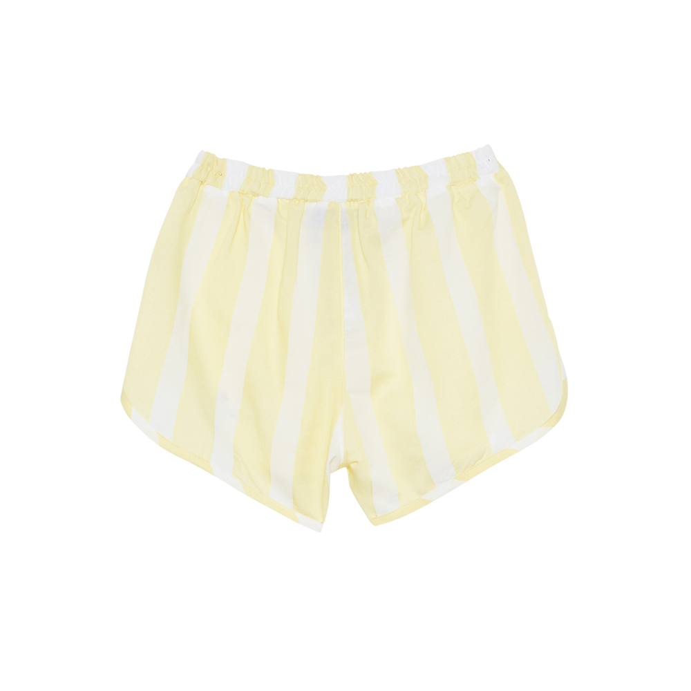 Striped Runner Shorts - Yellow Stripe