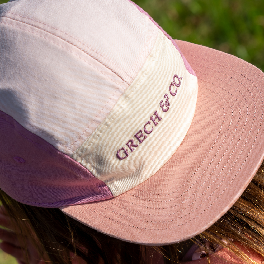 5 Panel Hat - Blush Bloom/Mauve Rose