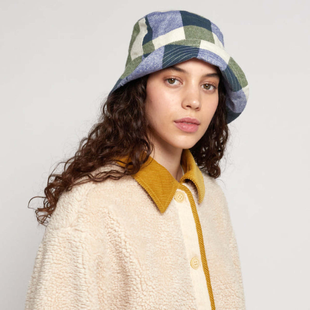 Women's Fisherman Hat - Plaid Check