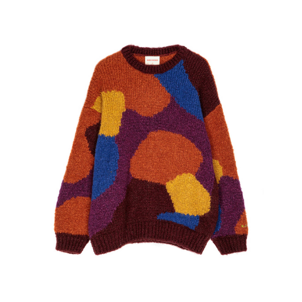 Womens Intarsia Jumper - Multicolour