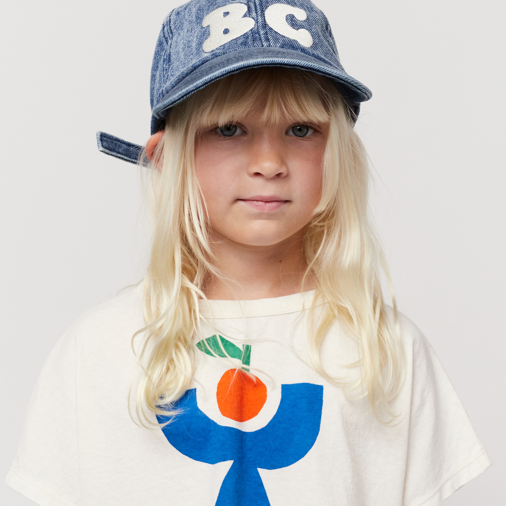 Cropped SS Tee - Tomato Plate