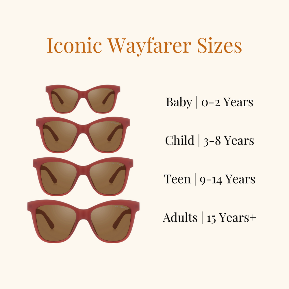 Kids Sunglasses - Wayfarer - Cinnamon