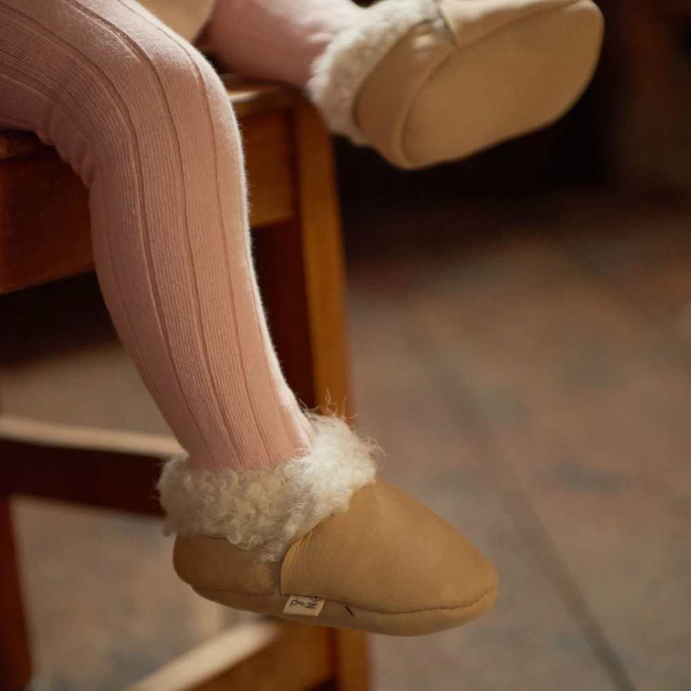 Lambskin Booties - Cream