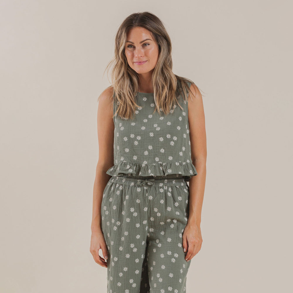 Women's Oceanside Top - Daisy Fern