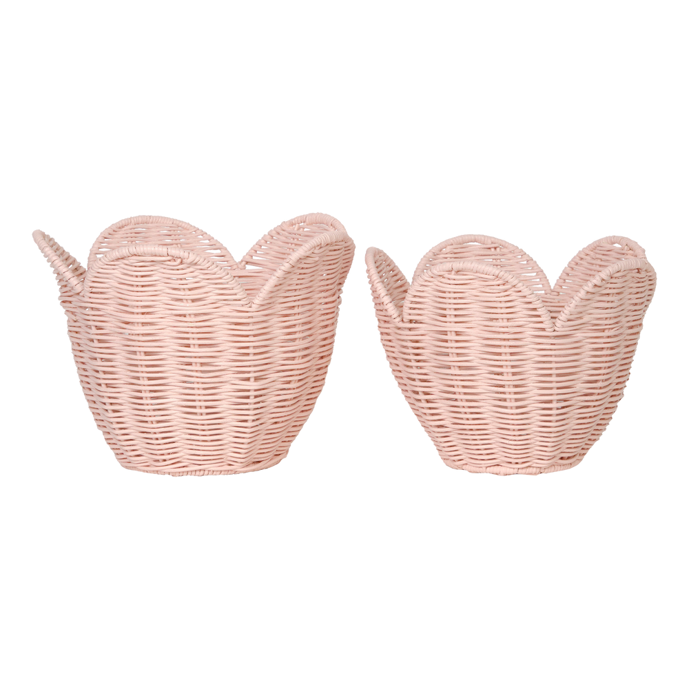 Rattan Lily Basket Set