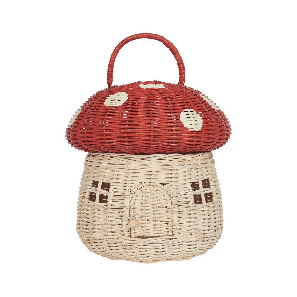 Rattan Mushroom Basket