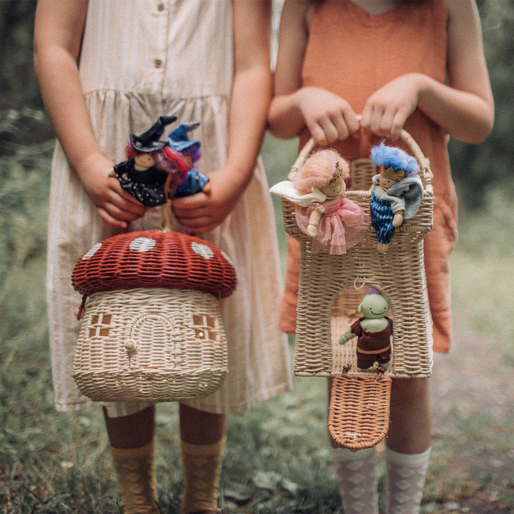 Rattan Mushroom Basket