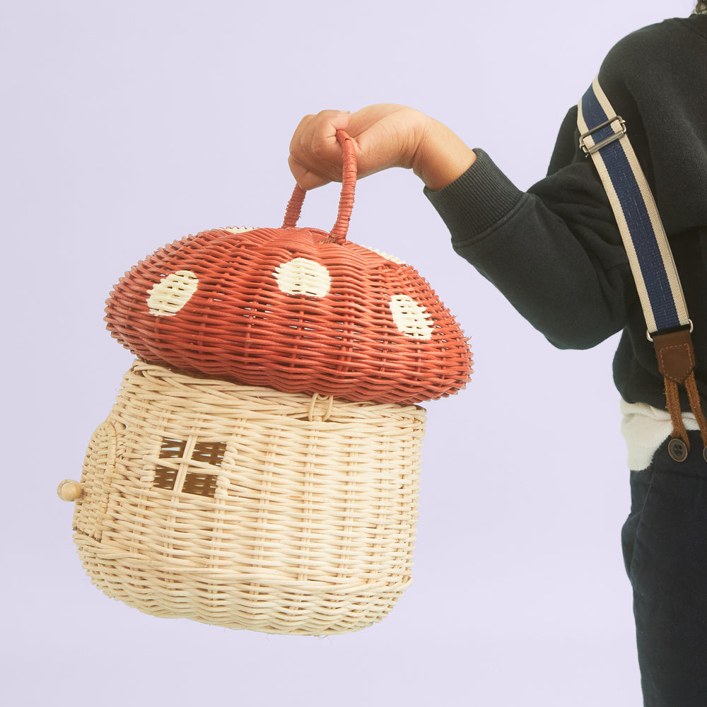 Rattan Mushroom Basket