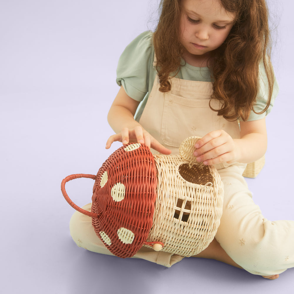 Rattan Mushroom Basket