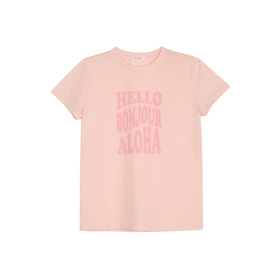 Hello Tee - Pink