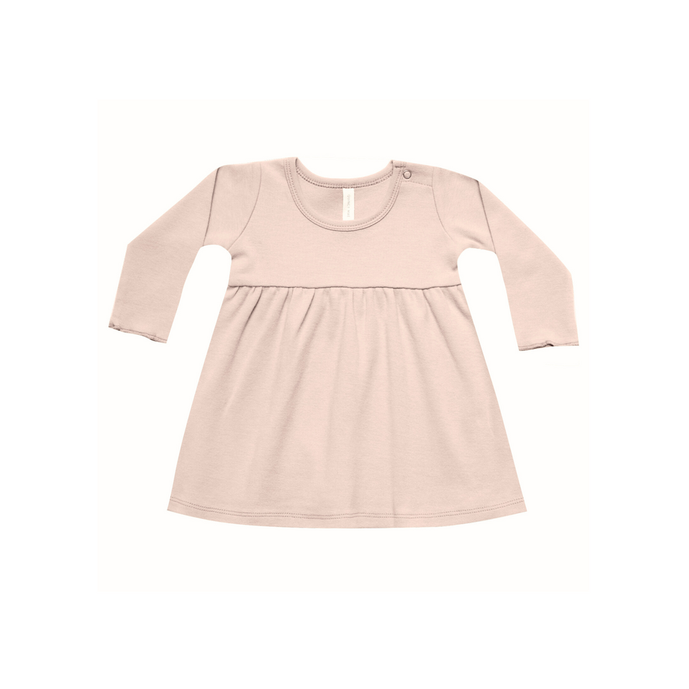 LS Baby Dress - Dusty Rose