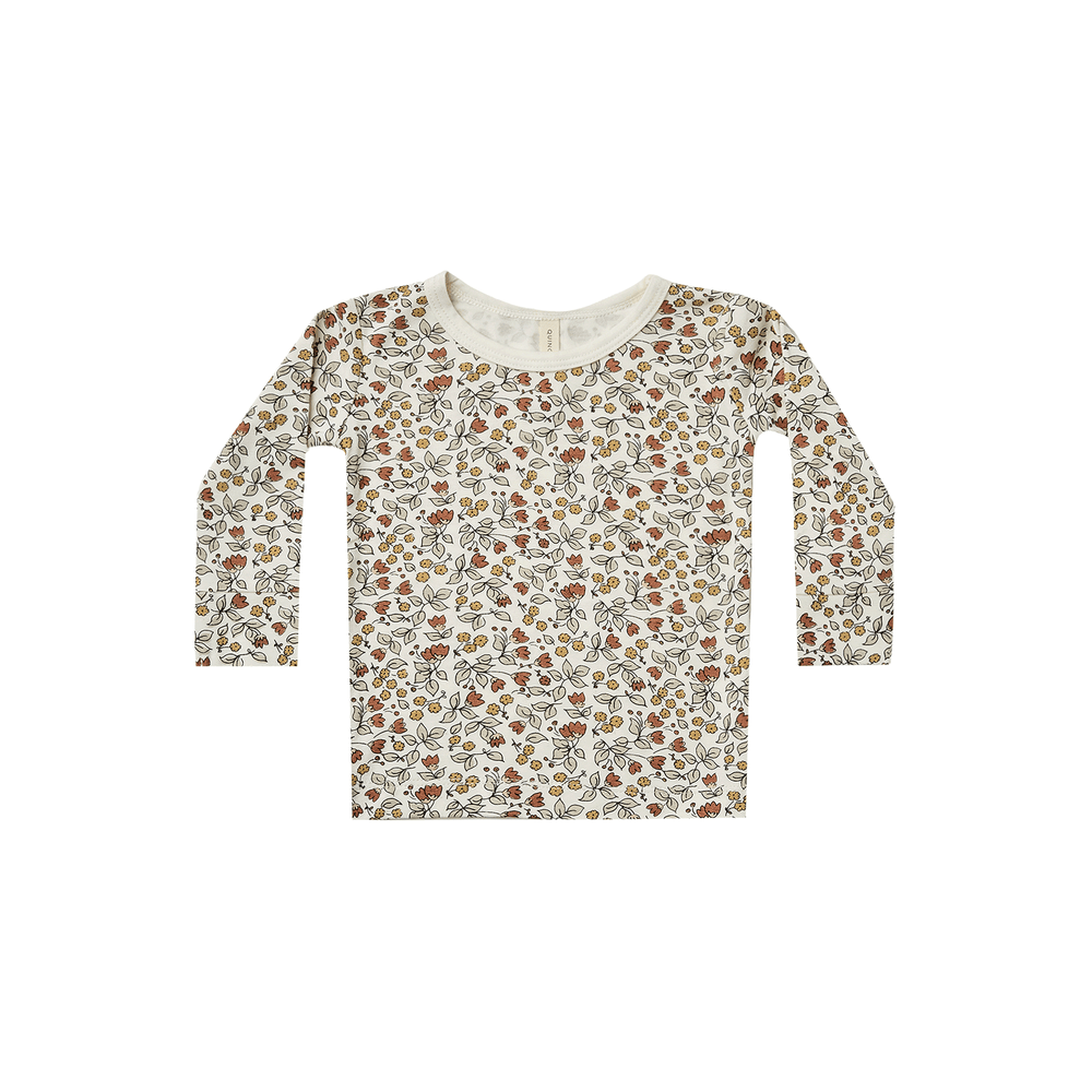 Bamboo LS Tee - Fleur - Ivory