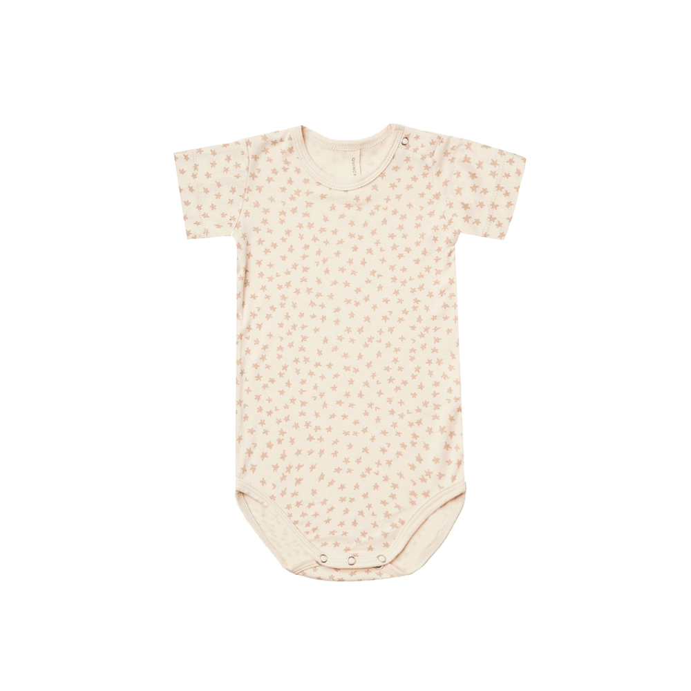 Bamboo SS Bodysuit - Scatter - Natural