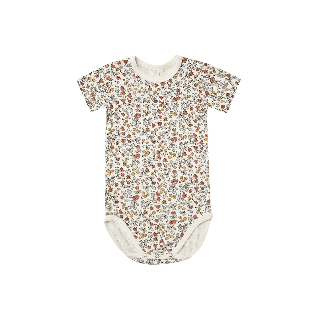 Bamboo SS Bodysuit - Fleur