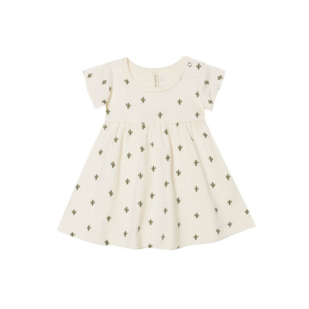 SS Jersey Dress - Cactus - Ivory