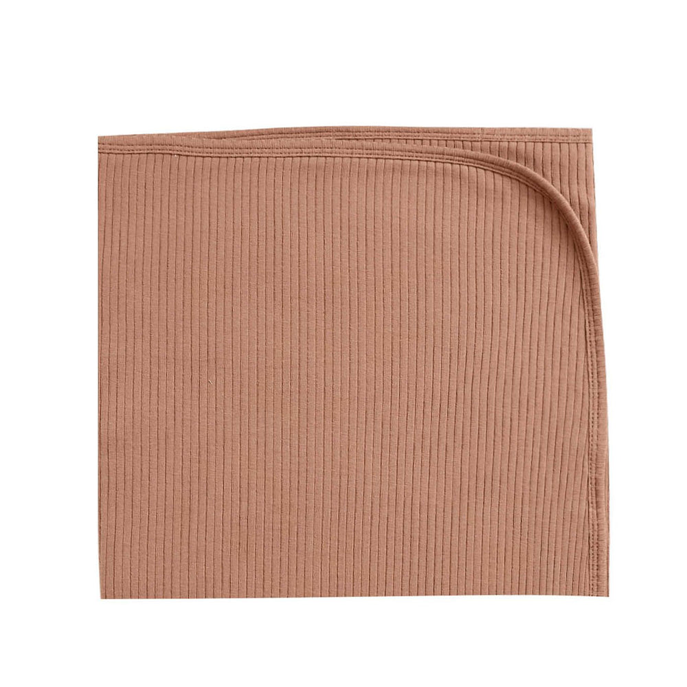 Ribbed Baby Blanket - Terracotta