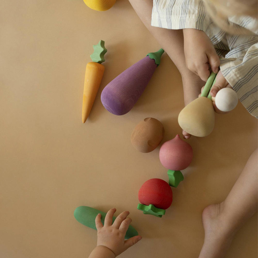 Wooden Vegetables Set