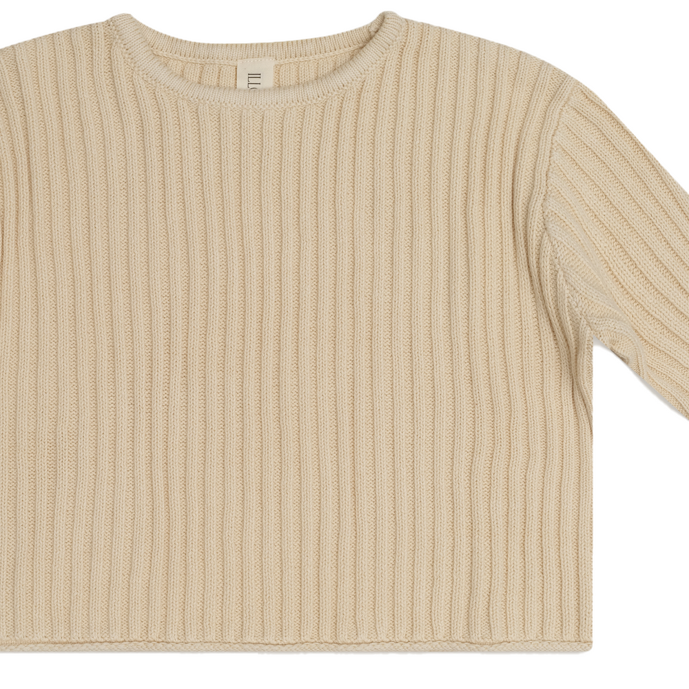 Essential Knit Jumper - Biscuit