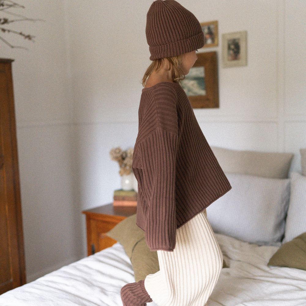 Essential Knit Jumper - Cocoa