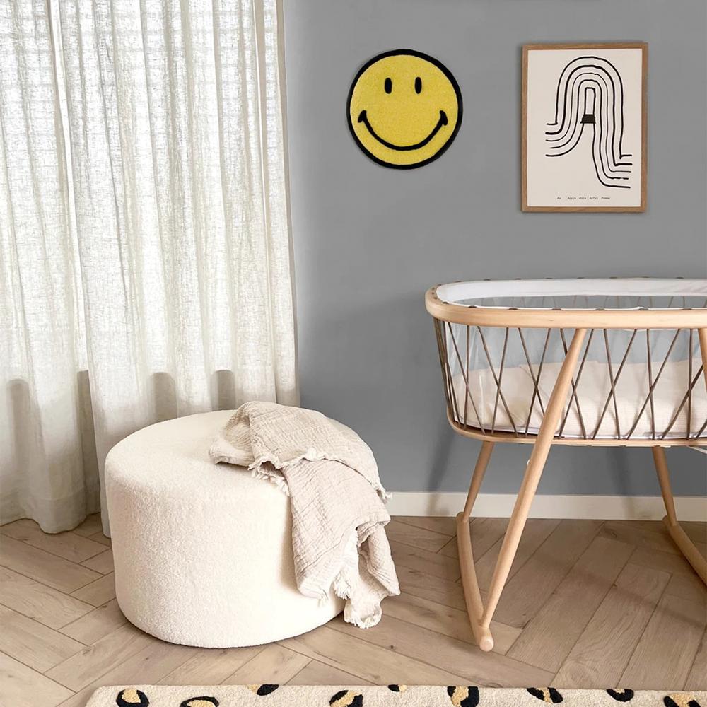 Smiley Wall Rug - Yellow