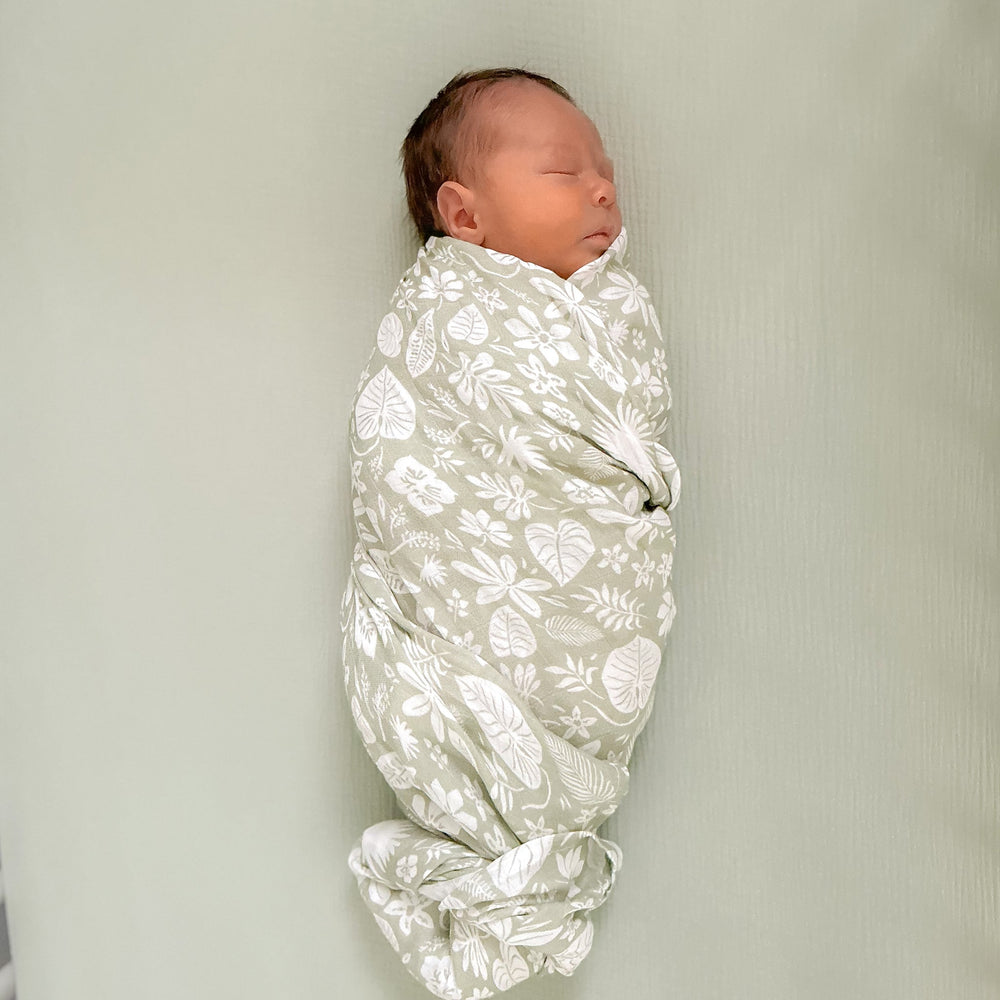 Organic Muslin Swaddle - Zanzibar