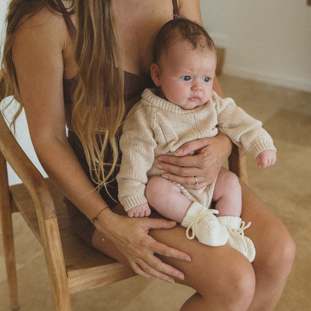 Tallow Knit Romper