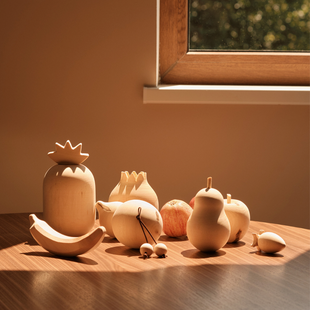 Wooden Fruits Set - Natural