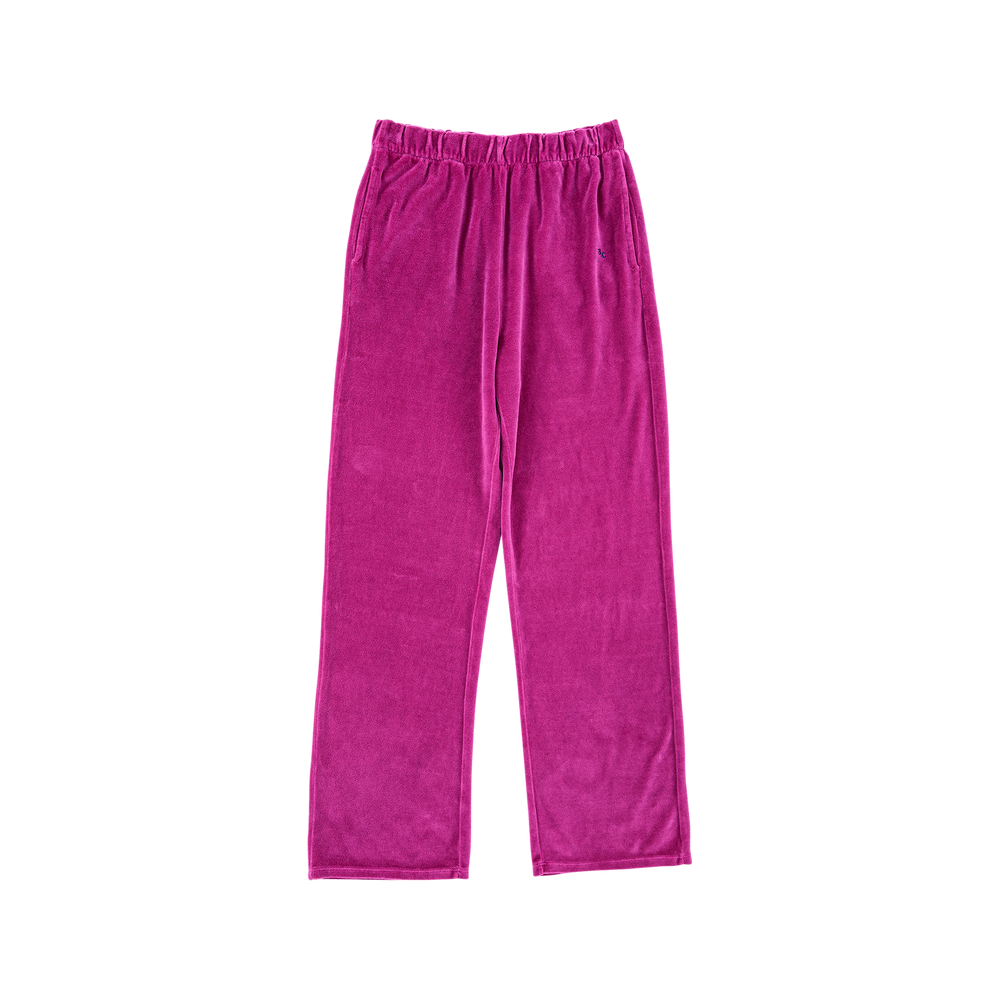 Womens Wide Leg Velvet Trouser