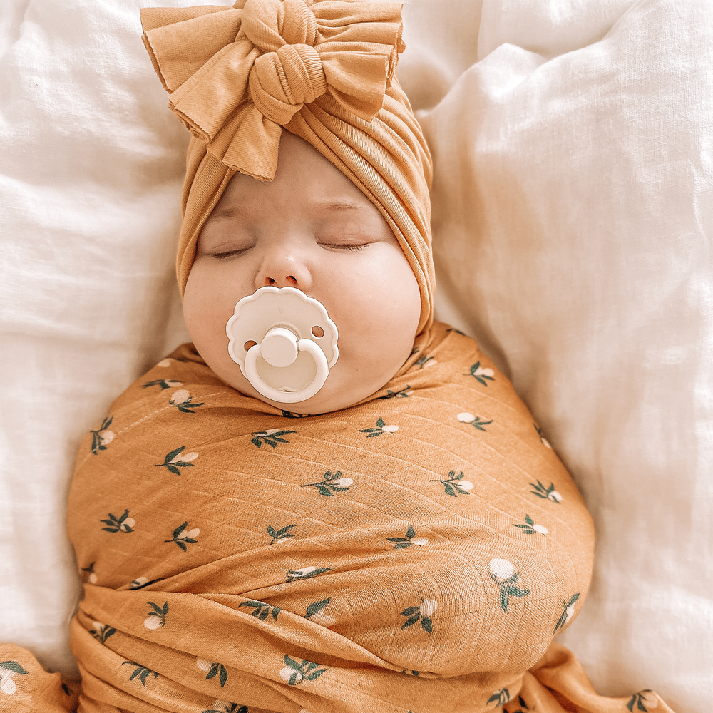 Organic Muslin Swaddle - Tiny Lemons