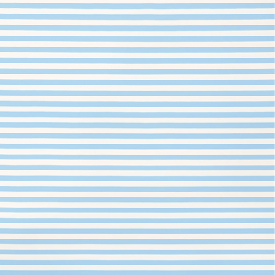 Cot Fitted Sheet - Blue Stripe Shirting