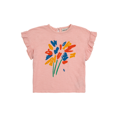 Baby SS Ruffle Tee - Fireworks