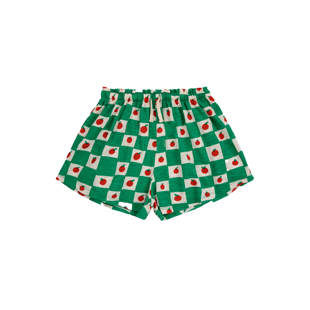 Ruffle Shorts - Tomato All-Over