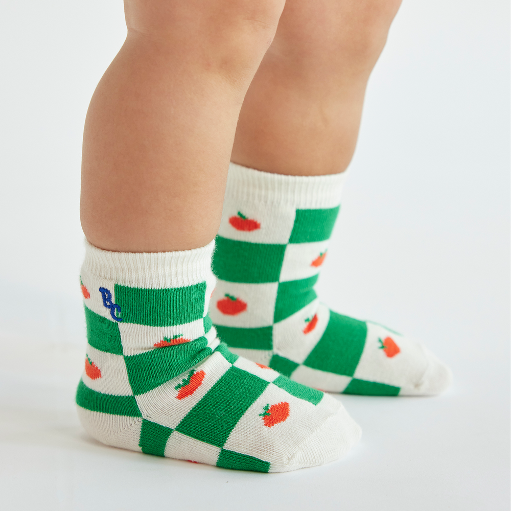 Baby Short Socks - Tomato