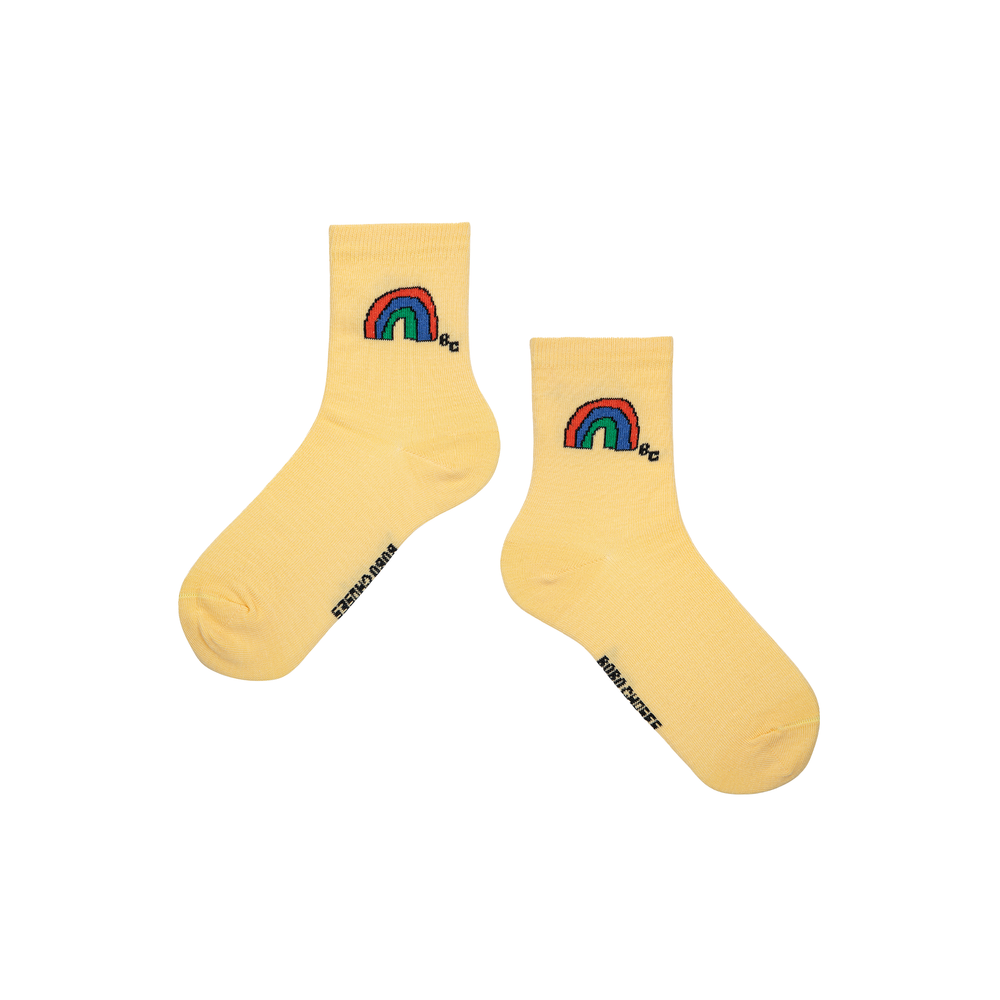 Short Socks Pack of 2 - Rainbow & Ribbon Bow