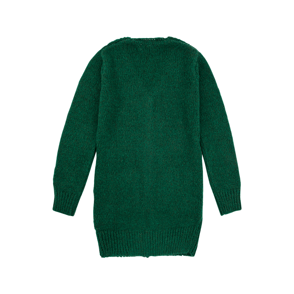 Womens Chunky Buttoned Long Cardigan