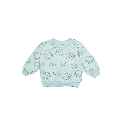 Baby Flower Sweatshirt - Mint