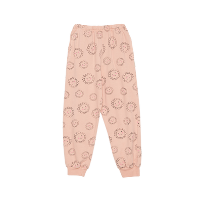 Flowers All Over Sweatpants - Pink