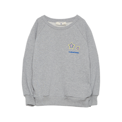 Stars Sweatshirt w. Pockets - Grey