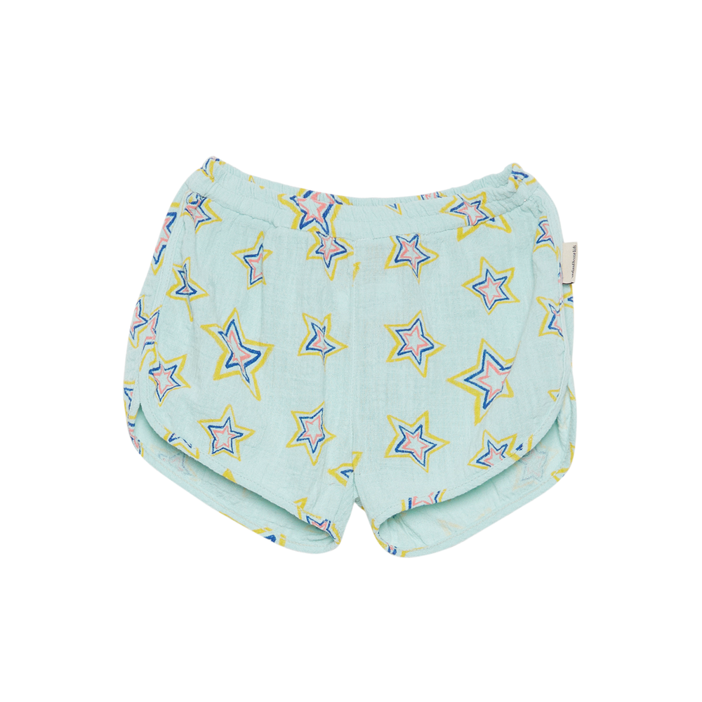 Stars All Over Sporty Shorts - Mint