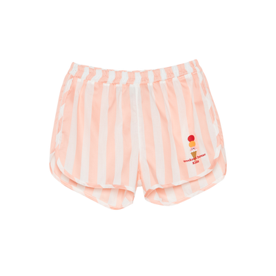 Striped Runner Shorts - Pink Stripe