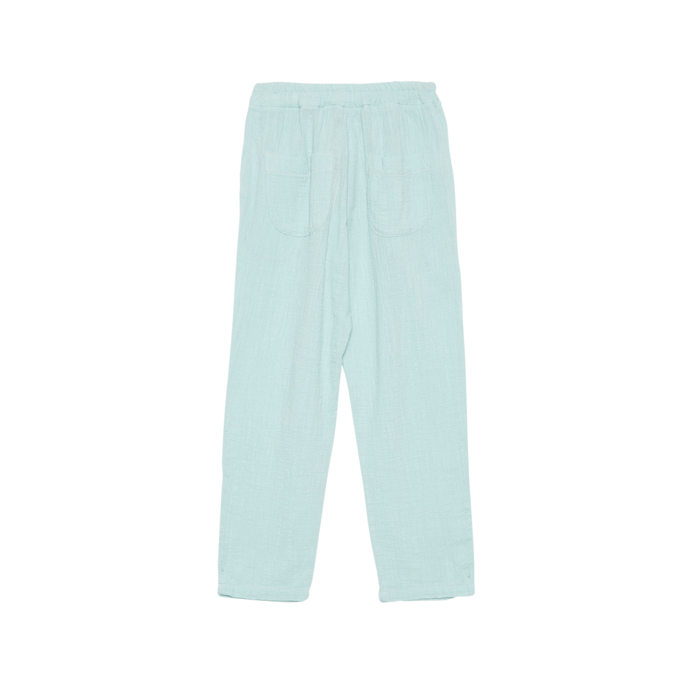 Embroidered Stars Carrot Pants - Mint