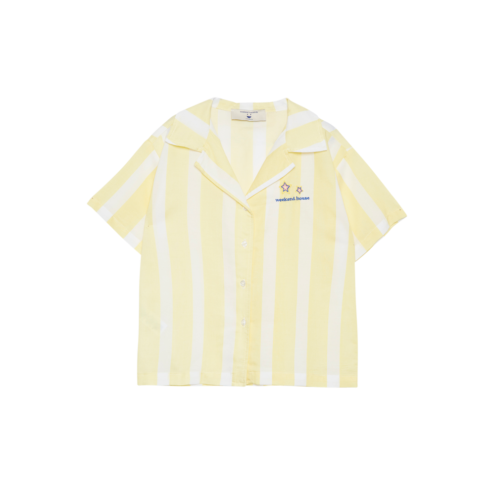 Striped Button Shirt - Yellow Stripe