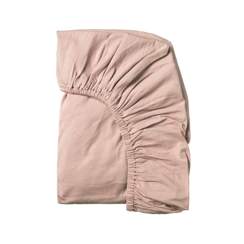 Organic Cotton Jersey Fitted Sheet - Bassinet - Pink
