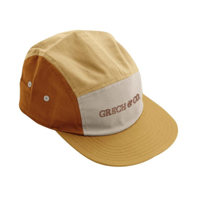 5 Panel Hat - Mellow Yellow/Sienna