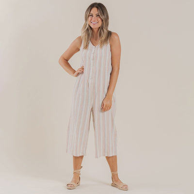 Women's Bridgette Jumpsuit - Multi Stripe